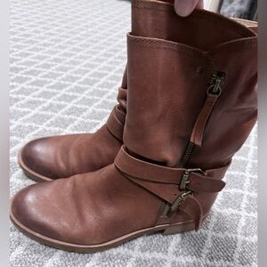 Sofft Brown Leather Boot. Weather resistant.